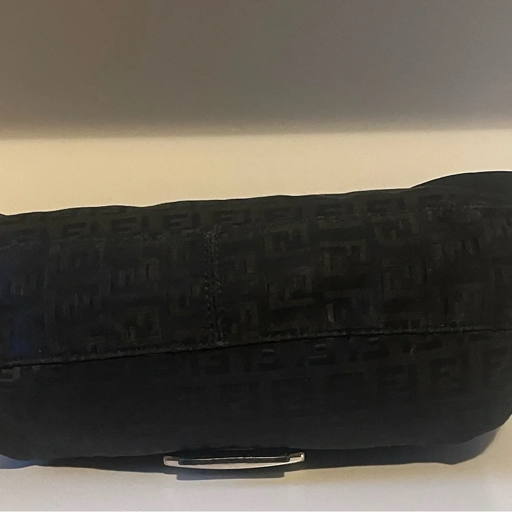 Fendi Black Zucca Print Handbag - Picture 3 of 16